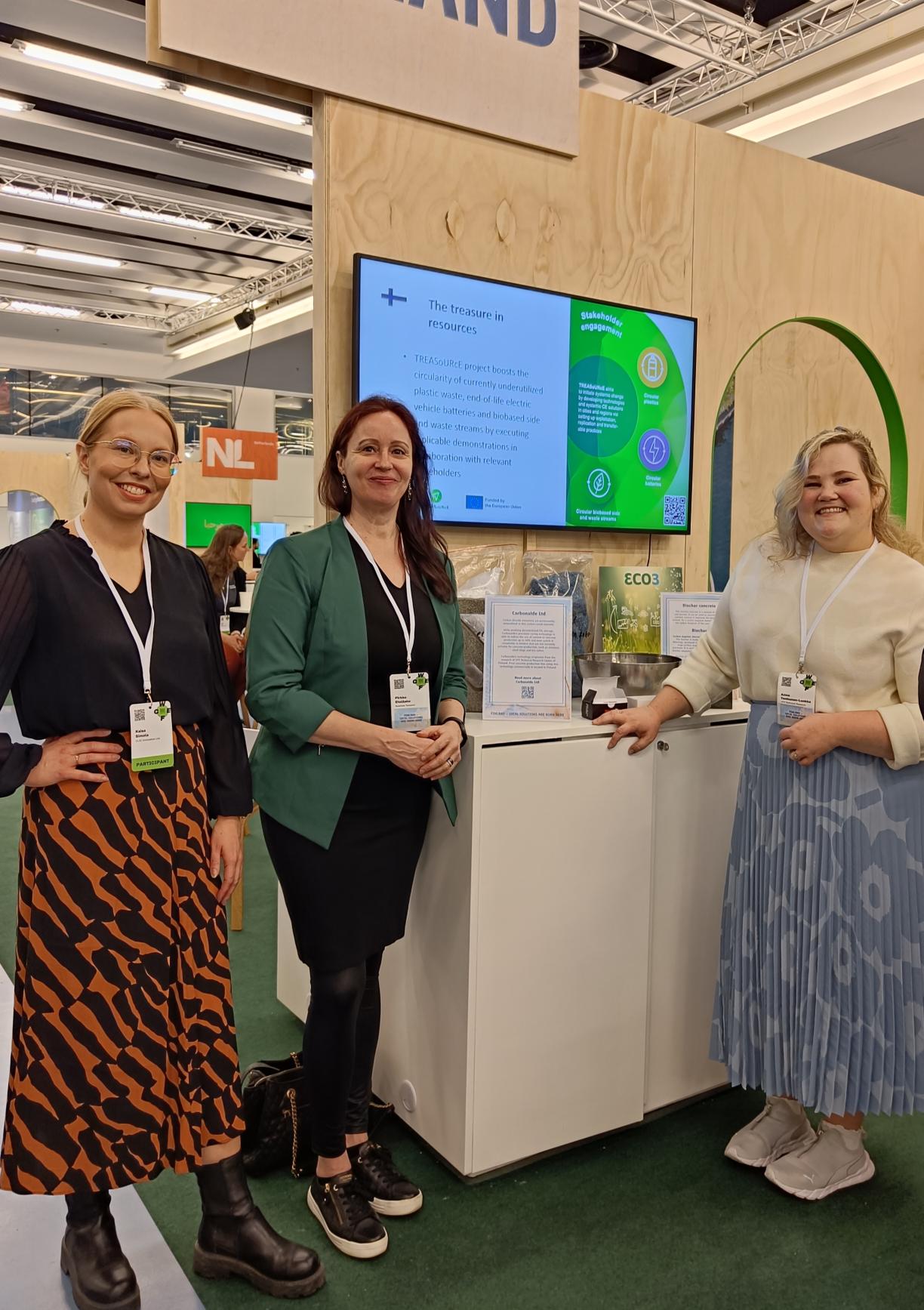 TREASoURcE team at a conference booth